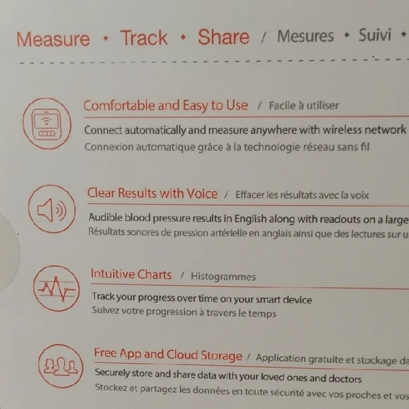 Clear Wireless Blood Pressure Monitor - White - Picture 3 of 4